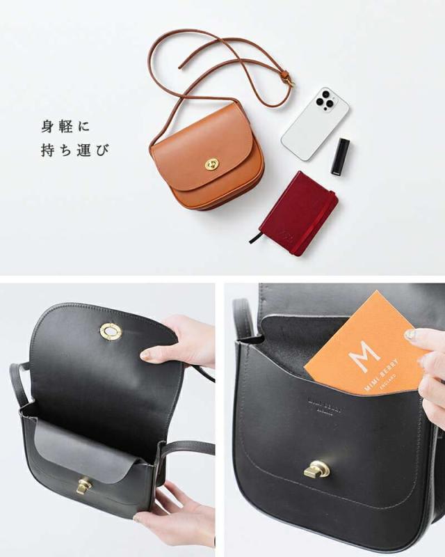 ミミ ショルダーバッグ Mimi  グレイン ベジタブル タンニンレザー ショルダーバッグ “FRANCIS” francis-mimi  クーポン対象