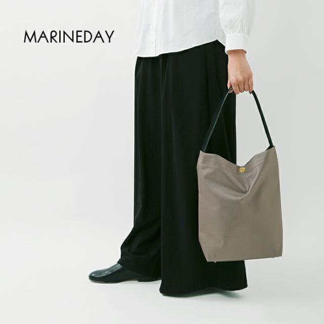 MARINE DAY マリンデイ  66ナイロン×栃木レザー ショルダーバッグ “FREDERICK” frederickレディース 2026ss新作 春夏2025aw新作