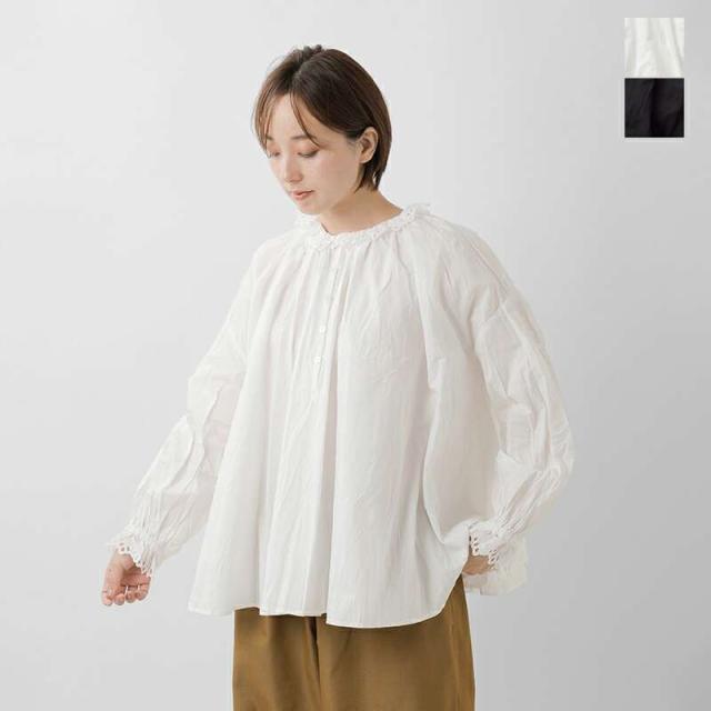 g  グラム  コットン カット レース ギャザー ブラウス g-646-nk 2025aw新作 レディース ☆☆ クーポン対象
