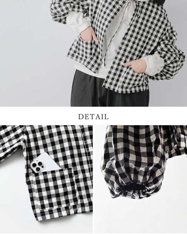 【50%OFF】ガーゼ Gauze# ギンガム ランタン スリーブ ブラウス GINGHAM LANTERN SLEEVE BLOUSE g1027 レディース 50%OFF】Gauze# ガーゼ ギンガム ランタン スリーブ ブラウス