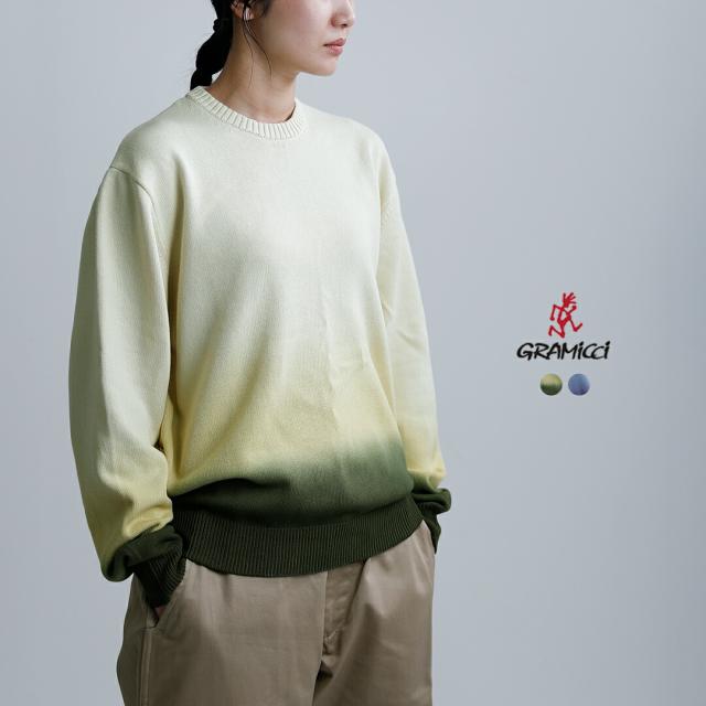 Gramicci グラミチ コットンニット サンフェード セーター SUN FADE SWEATER g6su-j060 レディース 2026ss新作 春夏 クーポン対象