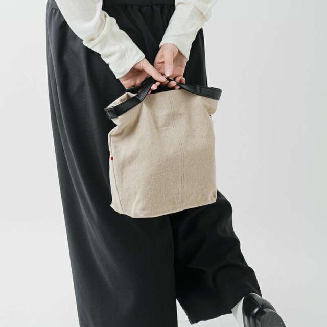 パーマネントエイジ トートバッグ Permanent Age  コットン リネン×カウレザー ミニ トート バッグ gf-2323  ☆☆ クーポン対象