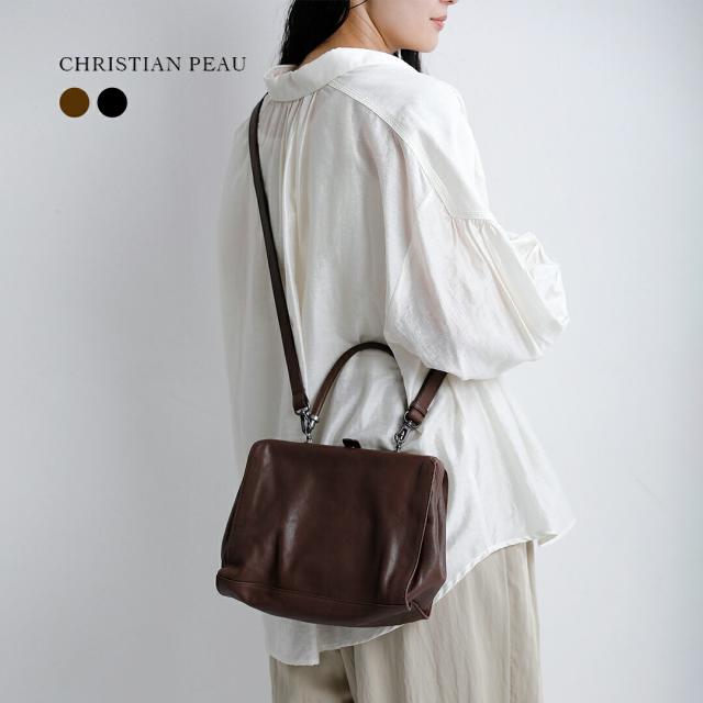[2026aw新作]CHRISTIAN PEAU クリスチャンポー カウレザー 2way ショルダーバッグ Mサイズ 06435-2-cp-2way レディース 秋冬 39,325円