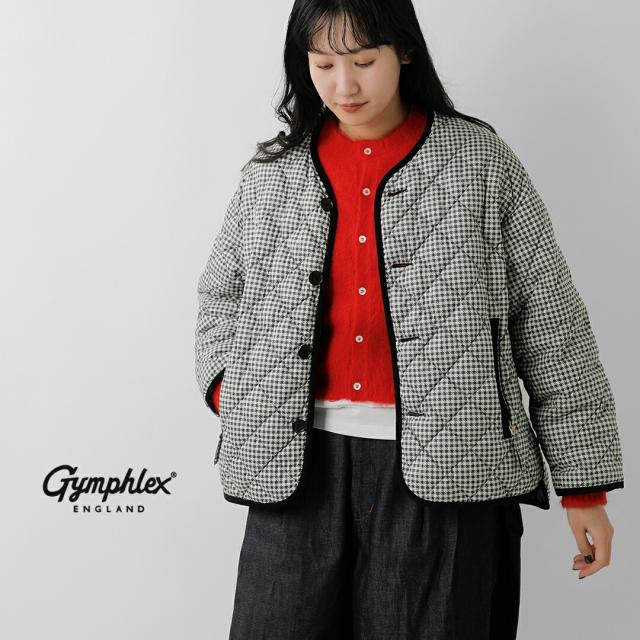 Gymphlex ジムフレックス  キルト ダウン カラーレス ジャケット gy-a0431ing レディース 2025aw新作  ☆☆ クーポン対象