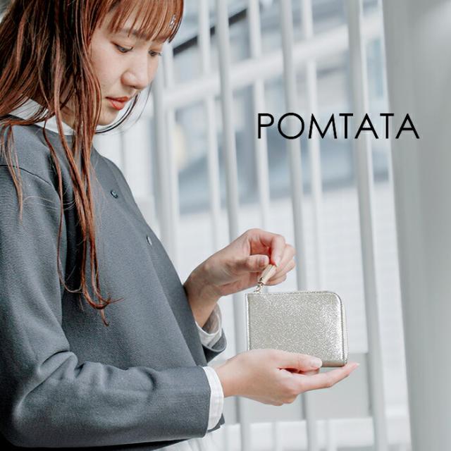POMTATA ポンタタ エンボスレザーLジップショートウォレット“HAK SERIES” hak-short-wallet レディース クーポン対象