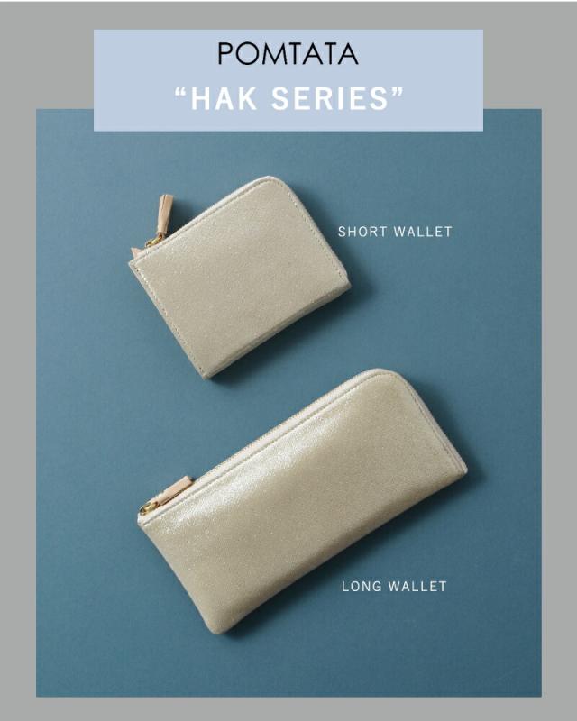 POMTATA ポンタタ エンボスレザーLジップショートウォレット“HAK SERIES” hak-short-wallet レディース クーポン対象