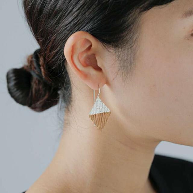 ハンナ キーフ ピアス Hannah Keefe 真鍮 チェーン シルバー ロウ付け コンフェッティ ピアス “Confetti Earrings” hke2-013-rf新作 レディース クーポン対象