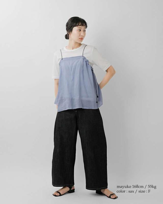 イロナリ キャミソール ironari SHE SEA リネン キャミソール i-25405