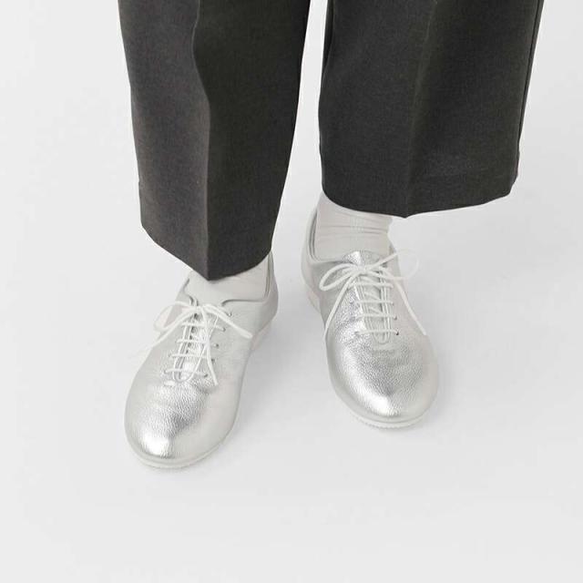 クラウン 靴 シューズ CROWN  メタリック レースアップ レザー シューズ jazz  クーポン対象