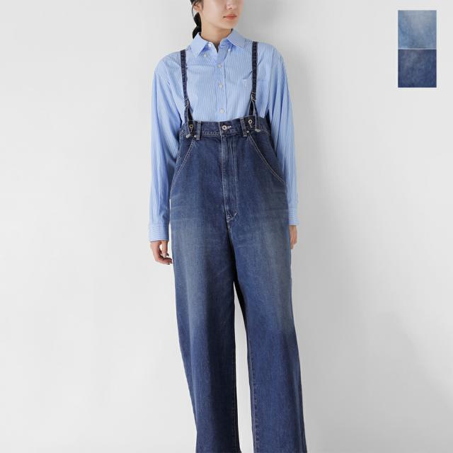 Johnbull ジョンブル  デニム エンジニア オーバー サスペンダー パンツ jl253p06-nk 2025aw新作 レディース ☆☆ クーポン対象