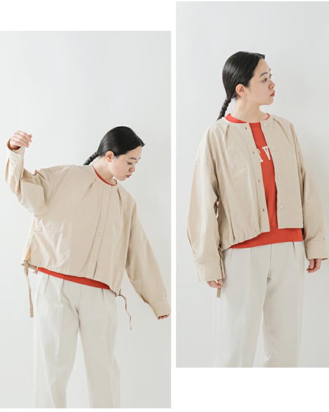 セール 40%OFF Johnbull ジョンブル MIL ノーカラー シャツ ブルゾン jl253s08-fn レディース クーポン対象
