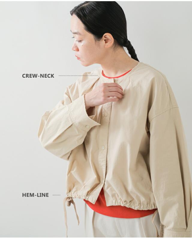 セール 40%OFF Johnbull ジョンブル MIL ノーカラー シャツ ブルゾン jl253s08-fn レディース クーポン対象