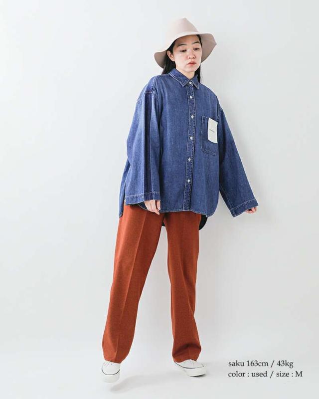 セール 30%OFF ジョンブル ブラウス Johnbull ライトデニム オーバー ライン シャツ jl253s09 クーポン対象