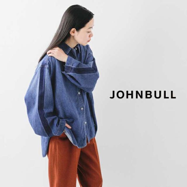 セール 30%OFF ジョンブル ブラウス Johnbull ライトデニム オーバー ライン シャツ jl253s09 クーポン対象