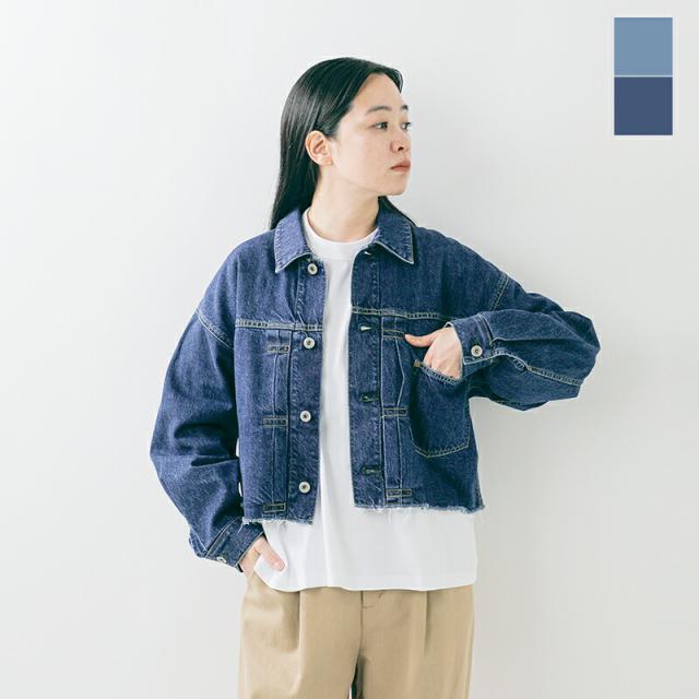 Johnbull ジョンブル  デニム フレイド トラッカー ジャケット jl254l01-yo 2025aw新作 レディース クーポン対象