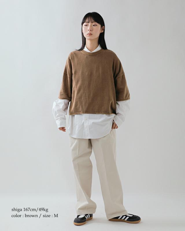 Johnbull ジョンブル ドライコットン ピグメント ニット Tシャツ jl261n02 レディース 春夏_2