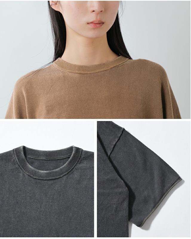Johnbull ジョンブル ドライコットン ピグメント ニット Tシャツ jl261n02 レディース 春夏_7