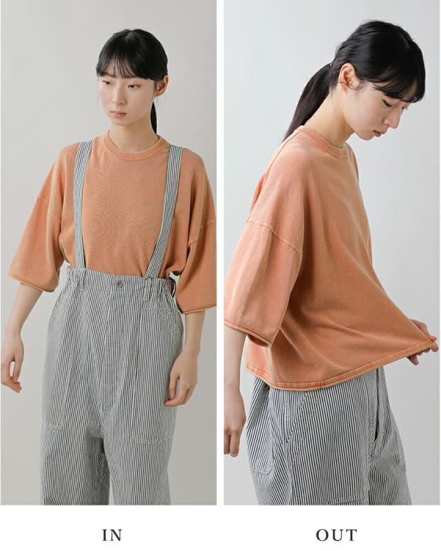 Johnbull ジョンブル ドライコットン ピグメント ニット Tシャツ jl261n02 レディース 春夏_9