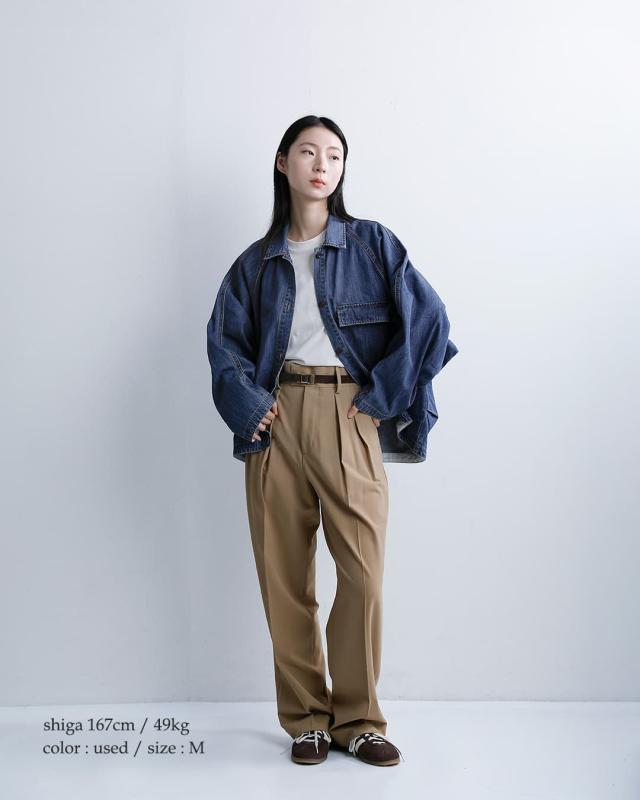 Johnbull ジョンブル コットン ライトデニム シャツブルゾン jl261s08 レディース 春夏_2
