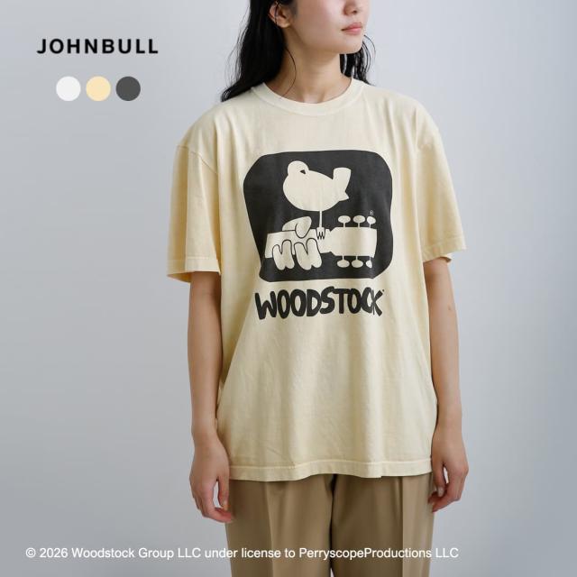 Johnbull ジョンブル コットン クルーネック ショート スリーブ Tシャツ カットソー “WOODSTOCK T” jt262c18 レディース 春夏