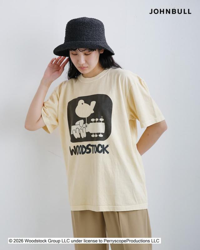 Johnbull ジョンブル コットン クルーネック ショート スリーブ Tシャツ カットソー “WOODSTOCK T” jt262c18 レディース 春夏_1