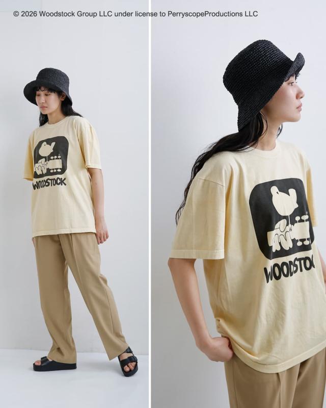 Johnbull ジョンブル コットン クルーネック ショート スリーブ Tシャツ カットソー “WOODSTOCK T” jt262c18 レディース 春夏_8
