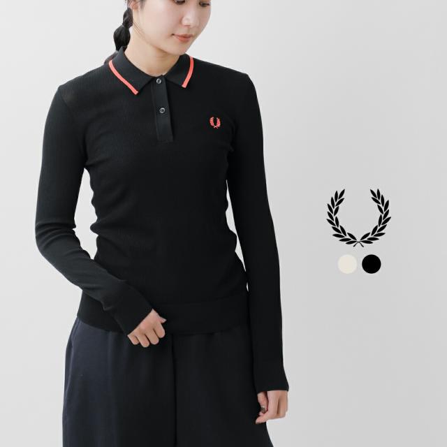 FRED PERRY フレッド ペリー リブ ニット ポロシャツ “RIB KNITTED SHIRT” k1135 レディース 春夏