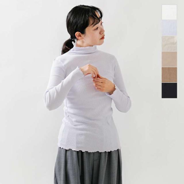 ルフ Tシャツ LUEUF aranciato別注 テレコ コットン タートルネック プルオーバー ka340420-kk新作 レディース 一部20%OFFの通販は