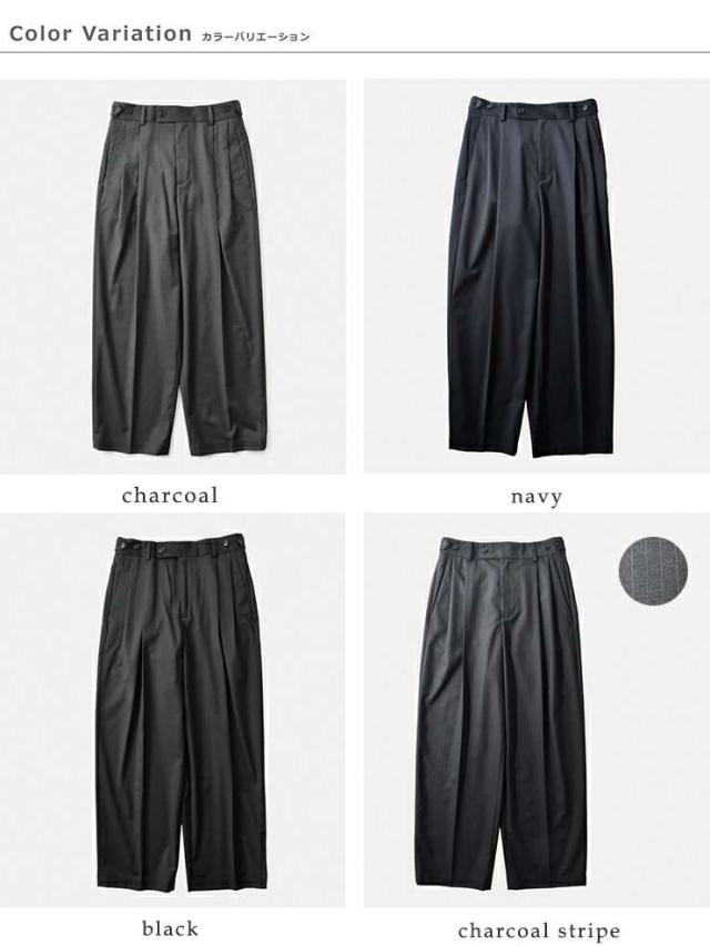 ニコルソンアンドニコルソン nicholson&nicholson  ストレッチ ウール センター プレス パンツ karl-tro パンツ  クーポン対象 ニコルソンアンドニコルソン nicholson&nicholson ストレッチ ウール