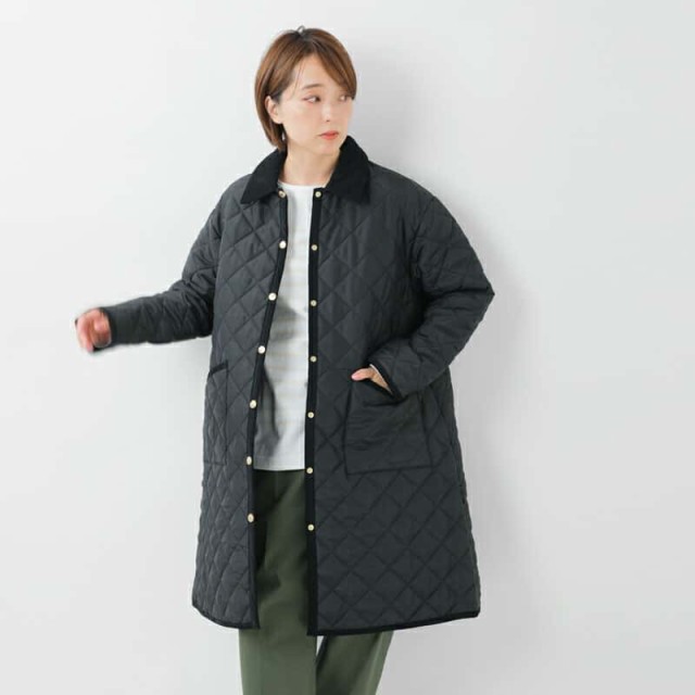 トラディショナルウェザーウェア Traditional Weatherwear ウェーバリー キルティング ロング Aライン ジャケット “WAVERLY TWW LONG A-