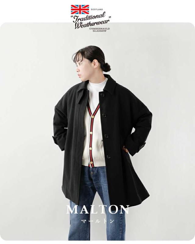 トラディショナルウェザーウェア Traditional Weatherwear  マールトン ライトメルトン ウール コート “MALTON” l252kgfco0367ml アウター  クーポン対象