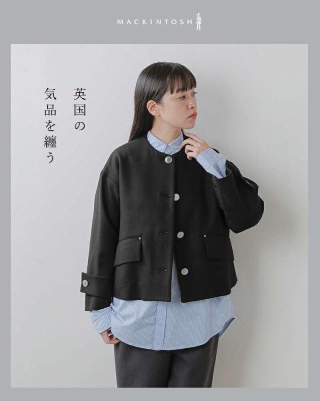 ジャケット・アウター MACKINTOSH HUMBIE NOCOLLAR マッキントッシュ MACKINTOSH ウール ハンビー ノーカラー ジャケット