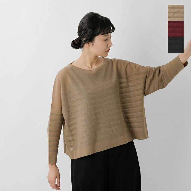 トラディショナルウェザーウェア ニット セーター Traditional Weatherwear  天竺 ボーダー リン ニット シアー プルオーバー “LYNE KNIT SHEER” l252thkpo0359se  ☆☆ クーポン対象