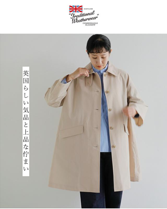 Traditional Weatherwear トラディショナルウェザーウェア TCウェザー ロッキー 撥水 コットンライク リントン ロング コート “LINTON LONG” l261kgfco0524ro レディース 2026ss新作 春夏 アウター クーポン対象_6
