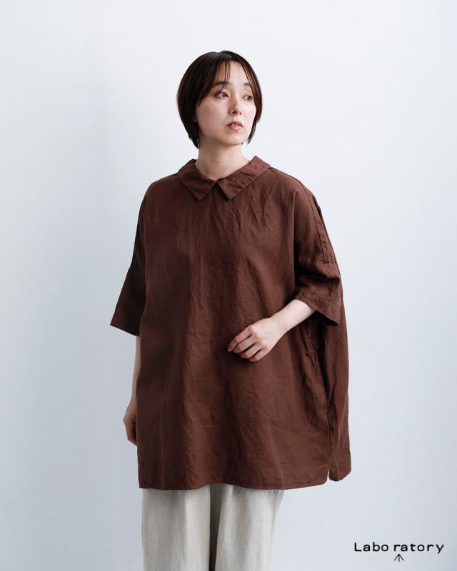 Laboratory ラボレイトリー ラミーリネン ワイド シャツ チュニック ブラウス “ORDINARY WIDE SHIRT TUNIC BLOUSE” la465 レディース 春夏_1