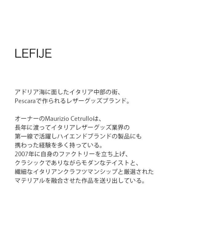 レフィエ ベルト LEFIJE  カウレザー リング ベルト “Tresor” m5032a  クーポン対象