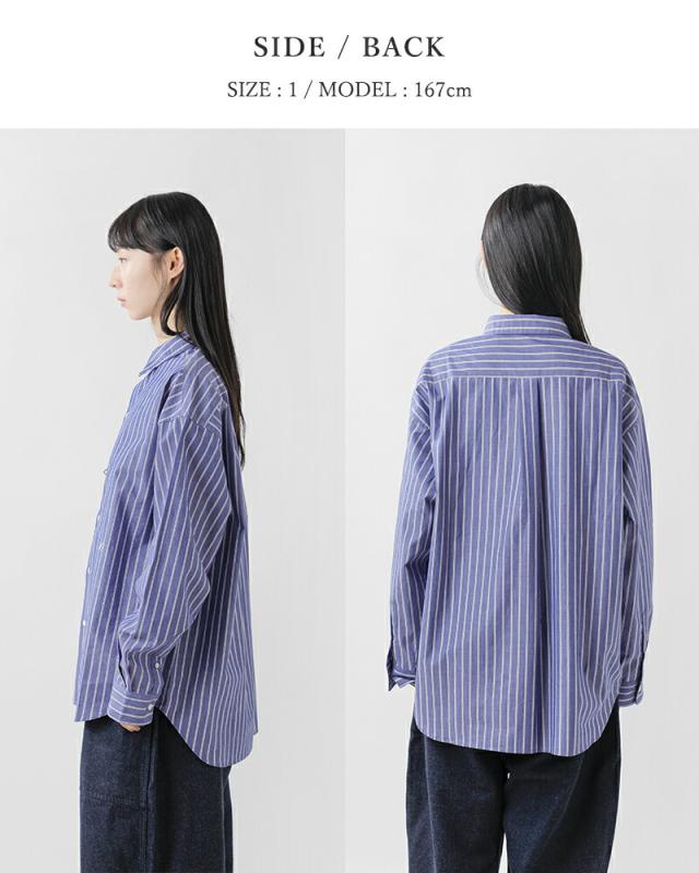 LENO リノ オーガニックコットンストライプ レギュラーカラーシャツ REGULAR COLLAR SHIRTS leno-sh003 ユニセックス 2026ss新作 春夏 クーポン対象