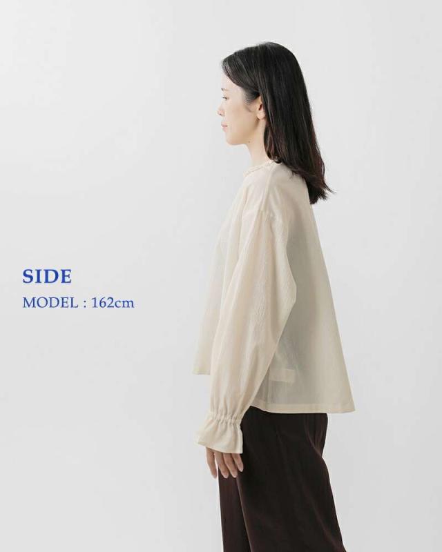 ルグラジック ブラウス Le Glazik フリル プルオーバー シャツ lg