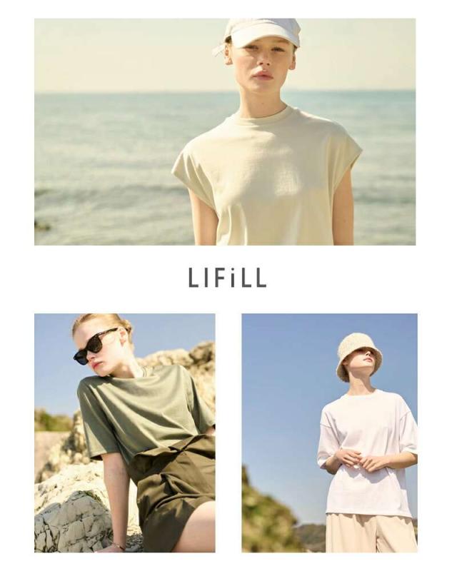 リフィル Tシャツ LIFiLL コットン ソフト ストレッチ Tシャツ “COTTONY SOFT STRETCH TEE” lf009-04_3