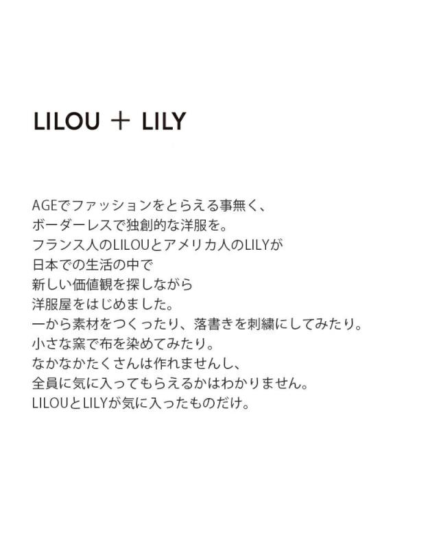 LILOU+LILY リルアンドリリー リバティ バンドカラー チュニック ワンピース ドレス 2508yj-0121 レディース 2026ss新作 春夏 クーポン対象_3