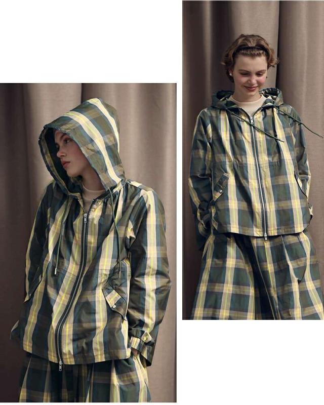 ケレン kelen  チェック フーディー ジャケット “VICKY” lkl24fjk2037 アウター  ☆☆ クーポン対象