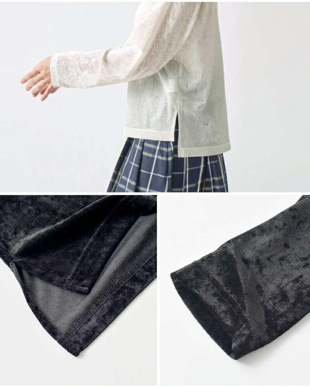 ケレン Tシャツ kelen メッシュ ベロア トップス “ULVI” lkl25fbl2245 ☆☆ クーポン対象