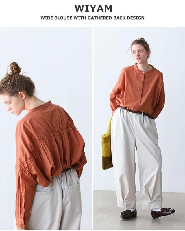 ケレン ブラウス kelen  バックギャザー デザイン ワイド ブラウス “WIYAM” lkl25fbl2249  ☆☆ クーポン対象