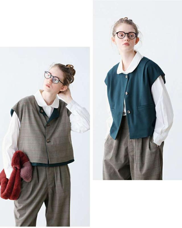 ケレン ベスト kelen  リバーシブル デザイン ベスト “YAE” lkl25fbl2255  ☆☆ クーポン対象