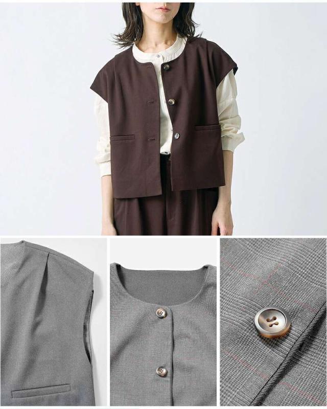 ケレン ベスト kelen  リバーシブル デザイン ベスト “YAE” lkl25fbl2255  ☆☆ クーポン対象