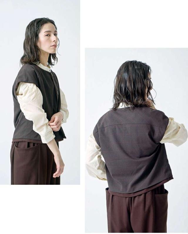 ケレン ベスト kelen  リバーシブル デザイン ベスト “YAE” lkl25fbl2255  ☆☆ クーポン対象