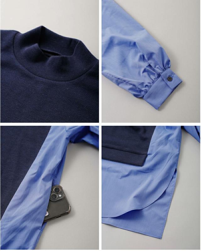 kelen ケレン  パネル デザイン ニット コンビ トップス “JOHA” lkl25fcs2006-ms 2025aw新作 レディース クーポン対象