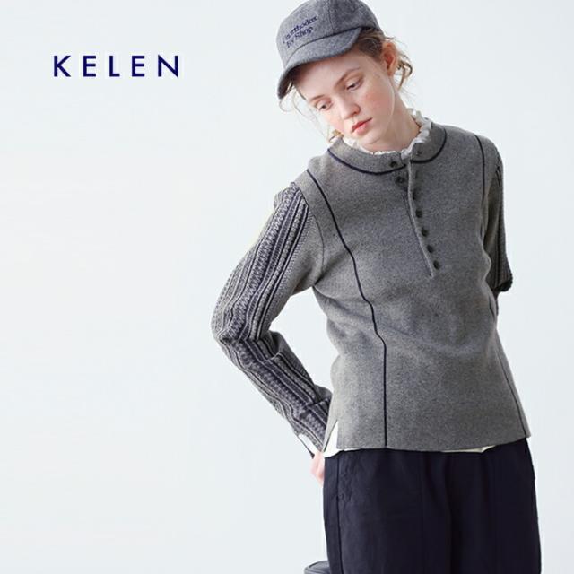 kelen ケレン  デザイン ニット トップス “GRUA” lkl25fkn2002-yo 2025aw新作 レディース クーポン対象