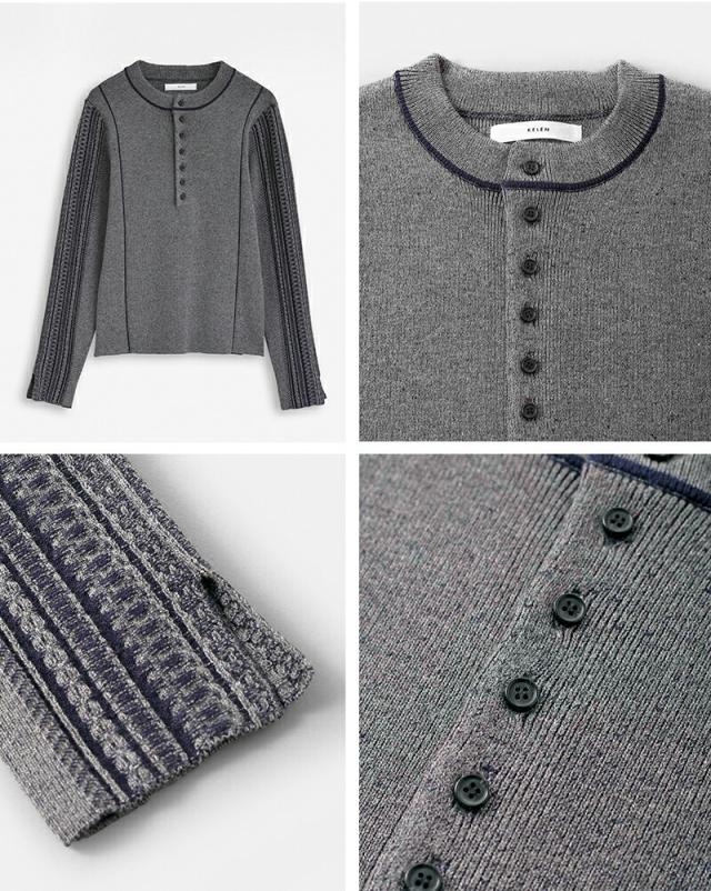 kelen ケレン  デザイン ニット トップス “GRUA” lkl25fkn2002-yo 2025aw新作 レディース クーポン対象