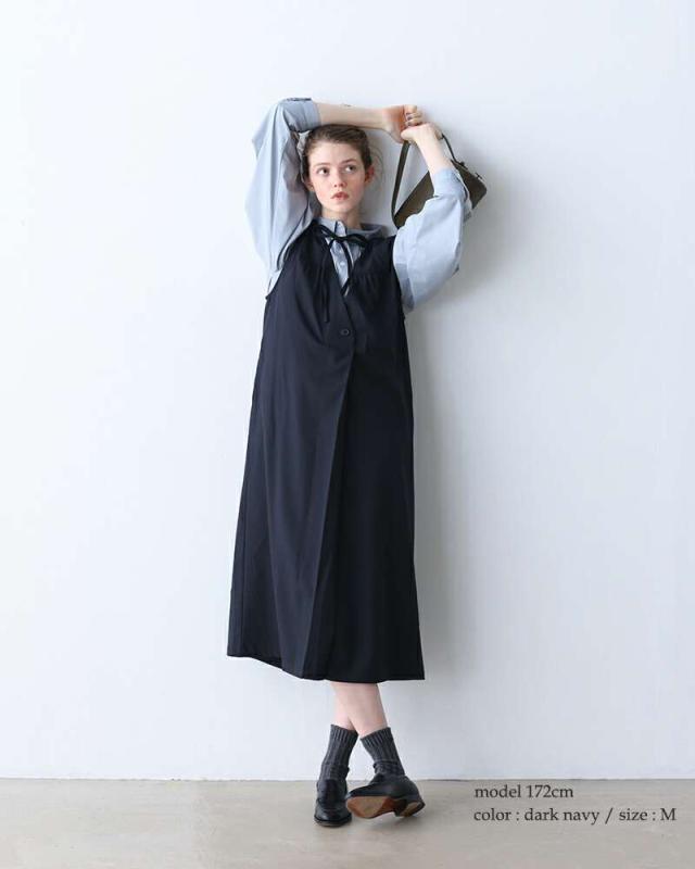 ケレン スカート kelen  2way Vネック エプロン ワンピース “YONGI” lkl25fop2118  クーポン対象